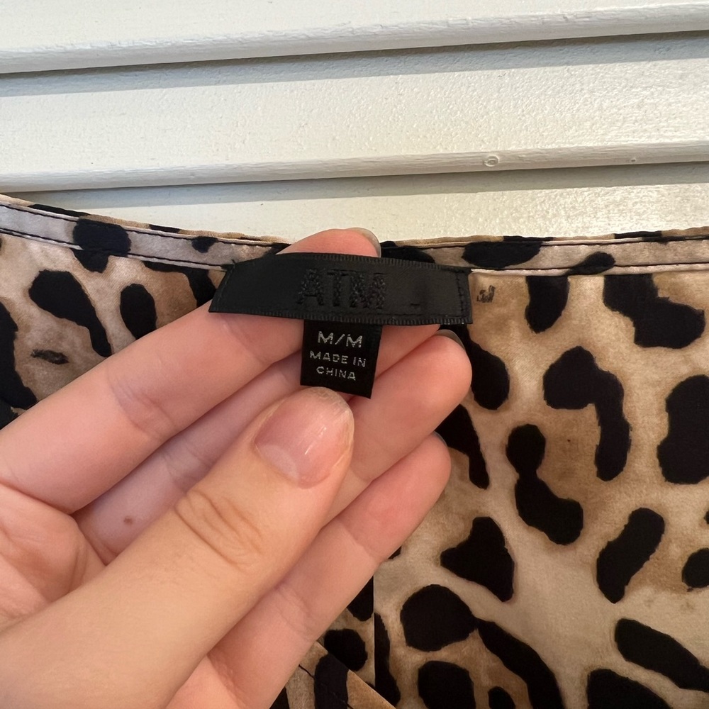 ATM Leopard Midi Dress - Picture 4 of 5